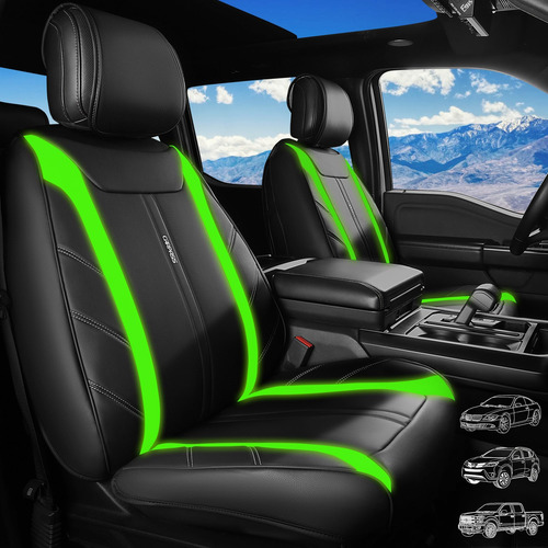 Capas De Asiento De Cuero De Imitación De Lujo De Car Pass D