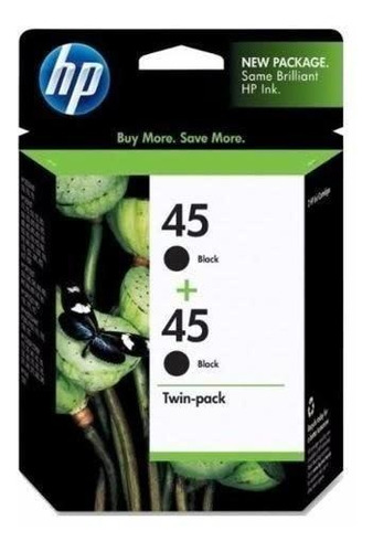 Imagen 1 de 8 de Cartucho Hp 45 X 2u Negro 51645a Original