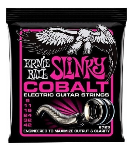 Cuerdas Para Guitarra Elec. Extra Slinky Cobalt Calibre 9-42