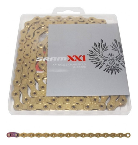 Cadena Sram Pc Xx1 Eagle 126 Elos Gold