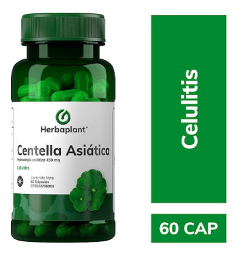 Centella Asiática 500 Mg 60 Capsulas Herbaplant
