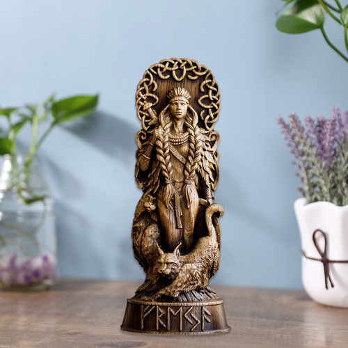Escultura De Dios Griego De Resina, Estatua De Thor Loki Odi