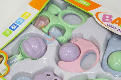 Set Regalo De 10 Sonajeros Bebe Colores Pastel No Toxico