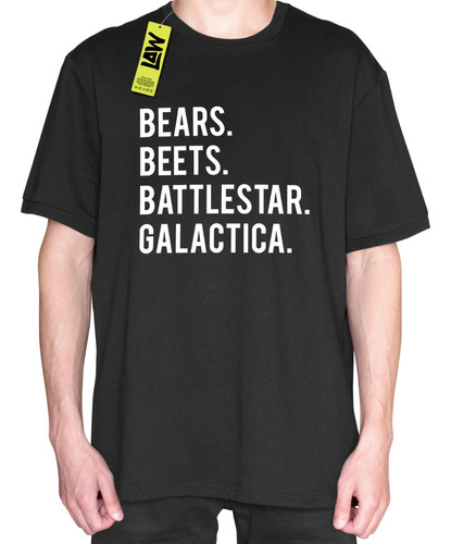 Remera Bears Beets Battlestar Galactica The Office - Unisex