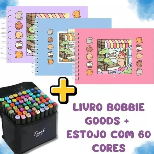 Kit De Libros Para Colorear Bobbie Con Rotuladores, 60 Color