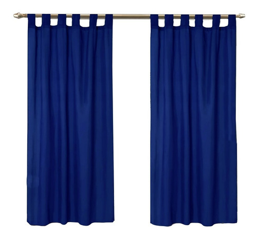 Imagen 1 de 8 de Juego De Cortinas Con Presillas 2 Paños Colores Deco