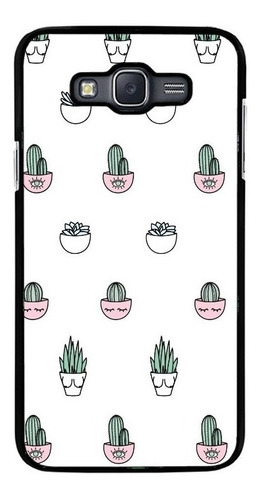 Funda Protector Rudo Para Samsung Galaxy Macetas Cactus 02