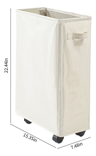 Cesto De Ropa Con Ruedas, Cesto De Ropa Enrollable Plegable