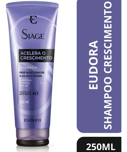 Shampoo Eudora Siàge Acelera O Crescimento 250ml
