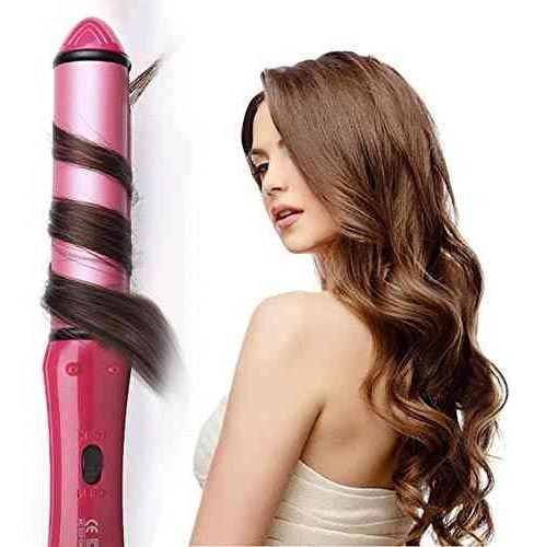Imagen 4 de 7 de Plancha Para Cabello Alaciadora Ceramica Y Rizadora 2 En 1