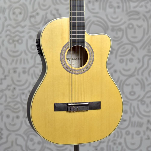 Violão Flat Nylon Tagima Elétrico Timbre Profissional Satin Cor Natural Amber Satin Material Do Diapasão Okoume Orientação Da Mão Destro