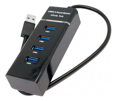 Hub 4 Puertos Usb 3.0 Notebook Pc Alta Velocidad - Otec