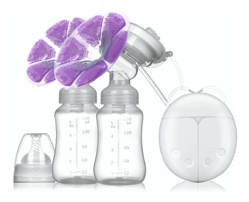 Imagen 1 de 9 de Extractor De Leche Eléctrico Con Dos Copas Y Botellas