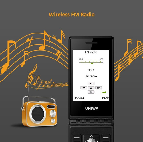 Aplicável A Pulsador Plegable Uniwa X28 Big Pulsador Senior Gsm Dual Sim