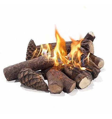 Atr Art To Real Fireplace Logs Ceramic Woods