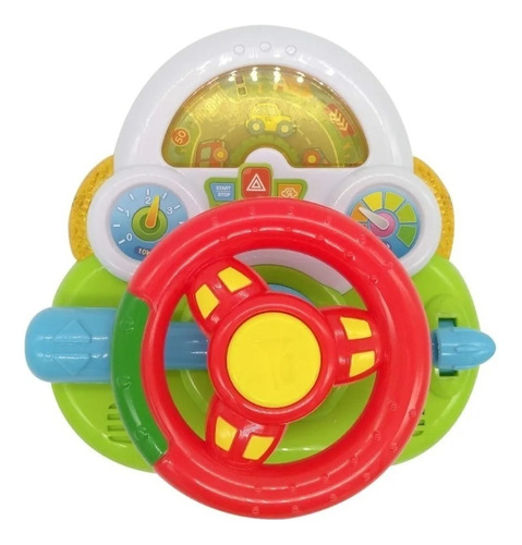 Volante Bebe Didactico  Interactivo C/ Luces Y Sonido Juego 