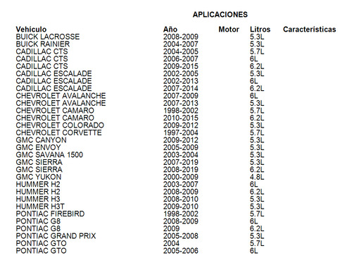 Engrane Cadillac Cts 2006-2007 6.0l Gm Parts