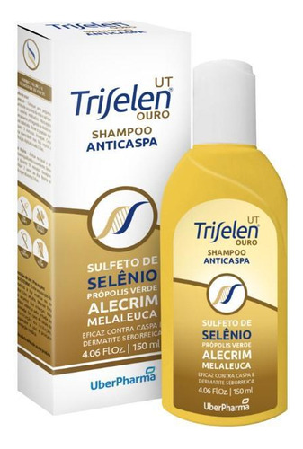  Shampoo Anticaspa Trifelen Ouro 150ml - Cabelos Saudáveis