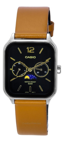 Reloj Casio Standard Analog Moon Phase Mtp-m305l-1a Para Hom