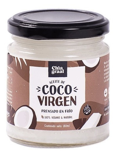 Chia Graal Aceite De Coco Virgen Prensado En Frio 180ml
