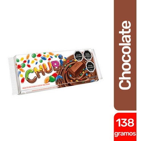 Chocolate Relleno Chubi O Bon Bon 138-110g(2 Unidad)-super