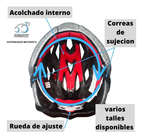 Imagen 3 de 9 de Casco Para Bicicleta Spy Regulable De Ciclismo Ventilado