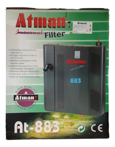 Filtro Interno Atman At 883 Wet Dry 1500 L/h Hasta 450 L