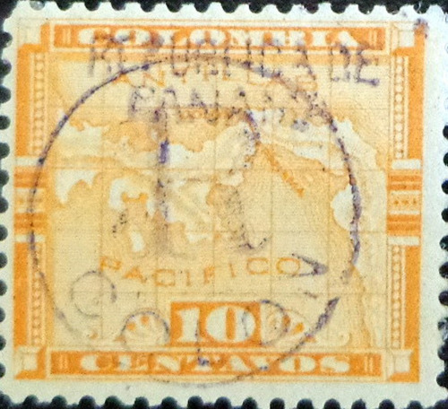 Panamá, Sello Sc. F12 Colombia Resello 1903 Nuevo L7724