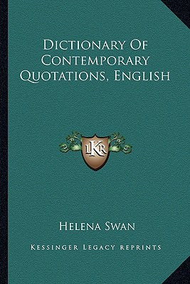 Libro Dictionary Of Contemporary Quotations, English - Sw...