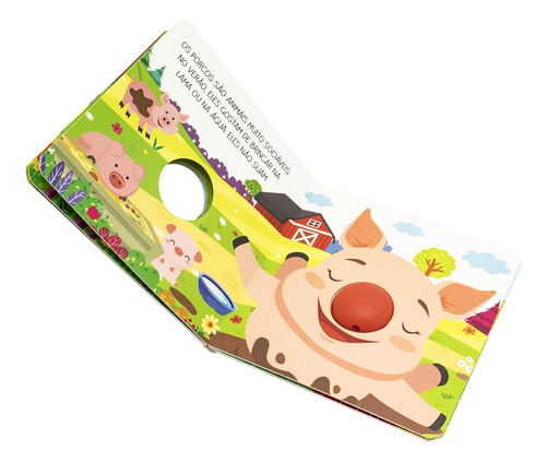 Aperte Meu Nariz! Um Livro-squeaky: Animais Da Fazenda, De Brijbasi., Vol. 1. Editorial Todolivro, Capa Dura, Edição 1 Em Português, 2024