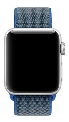 Correa Para Apple Watch 42 Y 44mm, Con Velcro. Azul