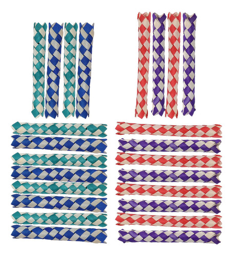 Trampas Para Dedos De Bambú, 24 Piezas, Pájaros, Loros, Jugu