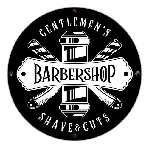 #737 - Cuadro Decorativo - Barber Shop Barba Tijera No Chapa