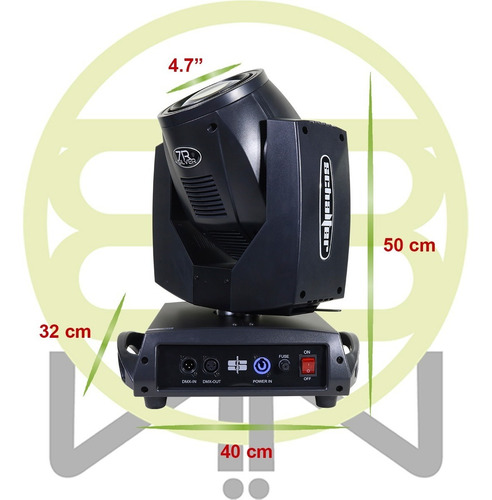 Schalter 7r Silver Cabeza Movil 230 Beam Light Gobos + Case