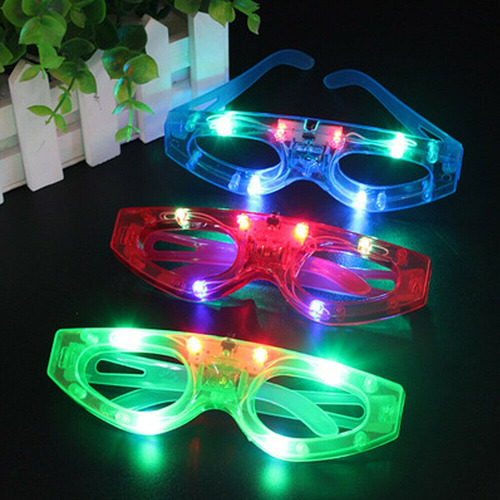 Combo 10 Anteojos Led Lentes Luminosos Fantasia Cotillon
