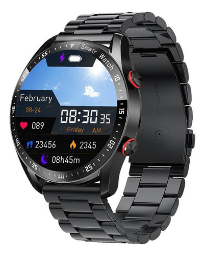 Smart Watch Ip67 Impermeable A Prueba De Sudor Acero Negro