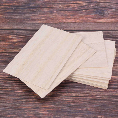 40 Láminas De Madera De Balsa, 150 X 100 X 2 Mm, Para Hou
