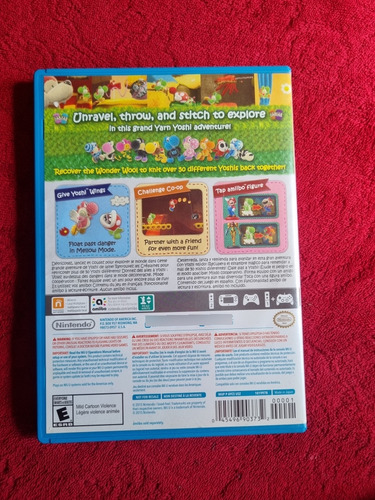 Yoshi's Woolly World Nintendo Wii U Videojuego Completo (Usado)