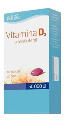 Kit 3un Vitamina D3 50.000ui 10 Caps Althaia Colecalciferol Vitamina