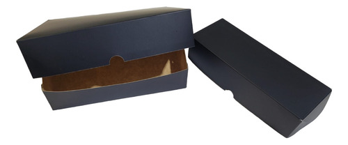Caja Rustica Para Sushi, Grande X 50 U. Laminado Interior.