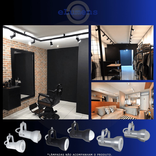 Spot Para Trilho Eletrocalha Perfilado Par20 Led 2 Unid.
