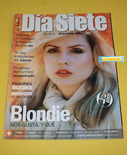 Blondie Deborah Harry Revista Dia Siete 2009