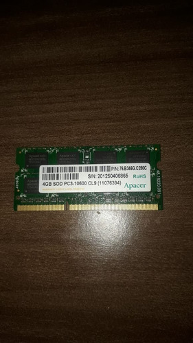 Memória Notebook Ddr3 4gb 1333mhz Apacer
