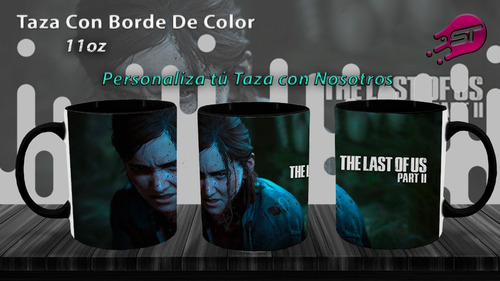 Taza Borde Color Negro The Last Of Us Part Ii Tlou-003b