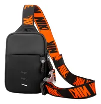 Comprar Maletín Mochila Cruzada Pechera Mariconera Bandoler Crosbody Negro\u002Fnaranja Cangurera Hombre, Cangurera Deportiva, Mochila Cangurera,cangureras Para Hombres,crossbody, Bolso Hombre