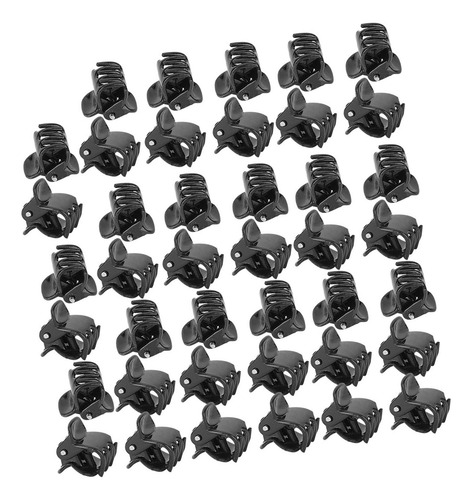 Miniclip Para Ropa, 100 Unidades, Clips De Plástico Negros C