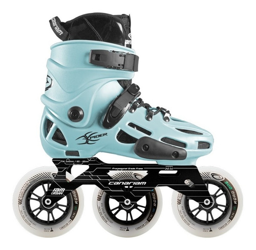 Patines Canariam Xpider Azul  Chasis Rex 3x110mm