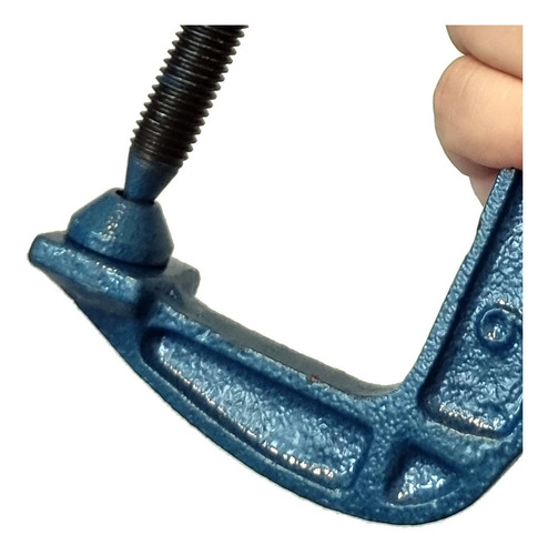 Grampo Sargento Tipo C 150mm Fixação 6 Pol. Para Marceneiro
