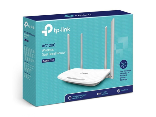 Router Ethernet Tp-link Dual Band Ac1200 Alta Pote Arche C50