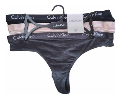 Set De 3 Tangas Calvin Klein Originales Talla L